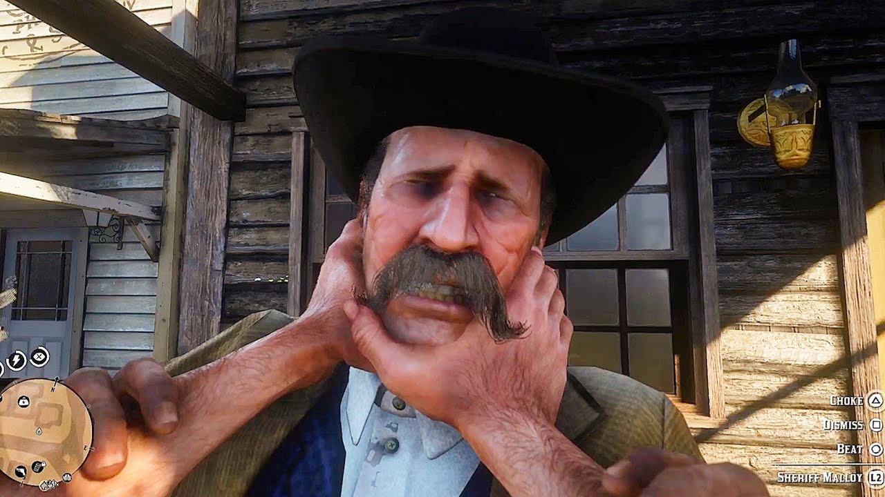 RDR2 - Bullying Sheriff Malloy for 2 minutes straight
