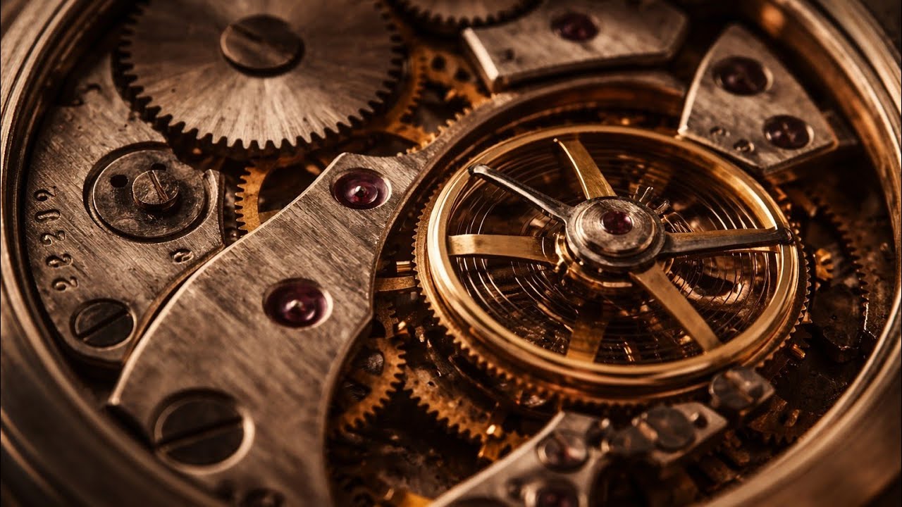 The Hypnotic Sound of Time ⚙️ Vintage Clock Mechanism for Deep Sleep & Focus