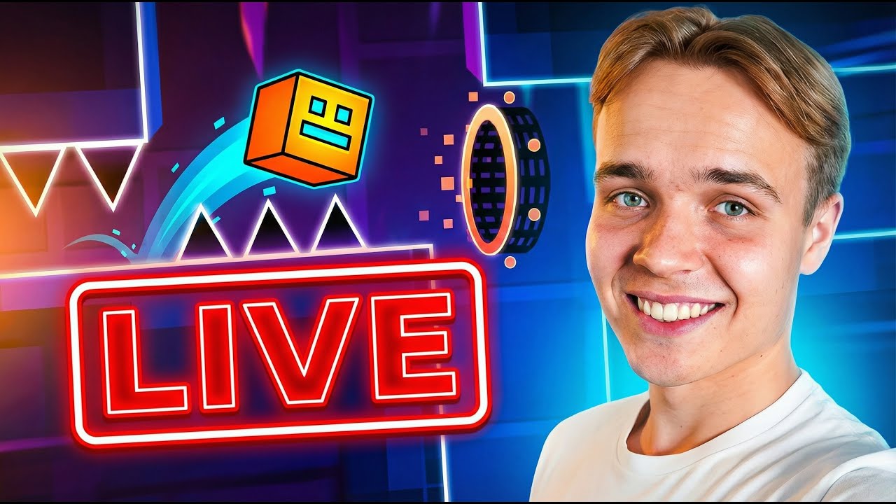 Läpäistään KAIKKI LEVELIT Geometry Dashissa! | LIVE