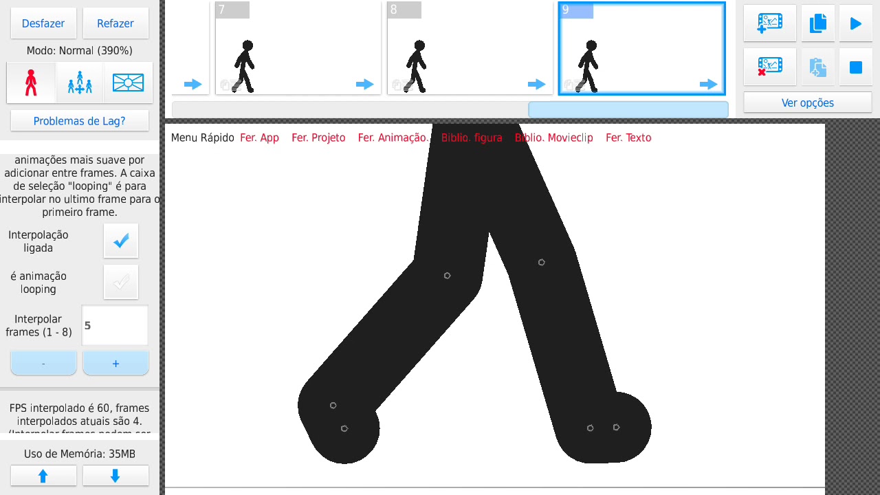 Como fazer Animação de andar no Stick nodes (leia a descrição)