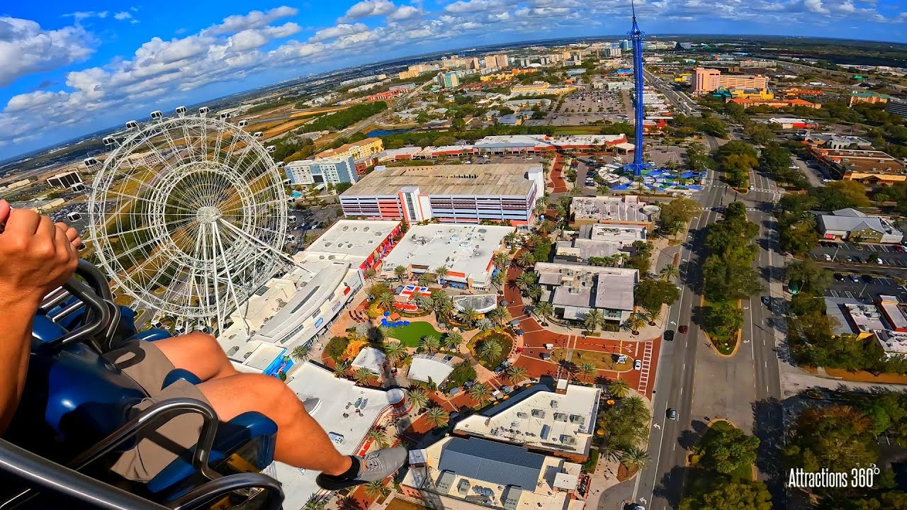 Tallest Free Fall Drop Ride in the World | 430 FEET! | Orlando Free Fall 2022