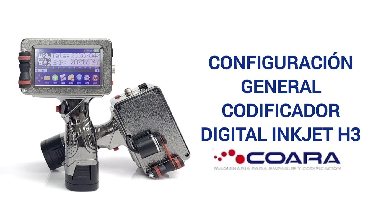 Como configurar un codificador digital inkjet H3 #coara