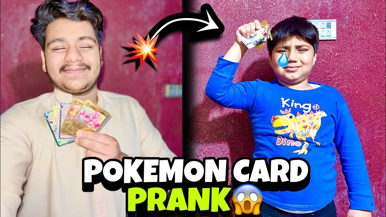 Severe pokemon cards prank on kaka ji😱😠kaka gussa ho kr ronay lag gya 😡😢