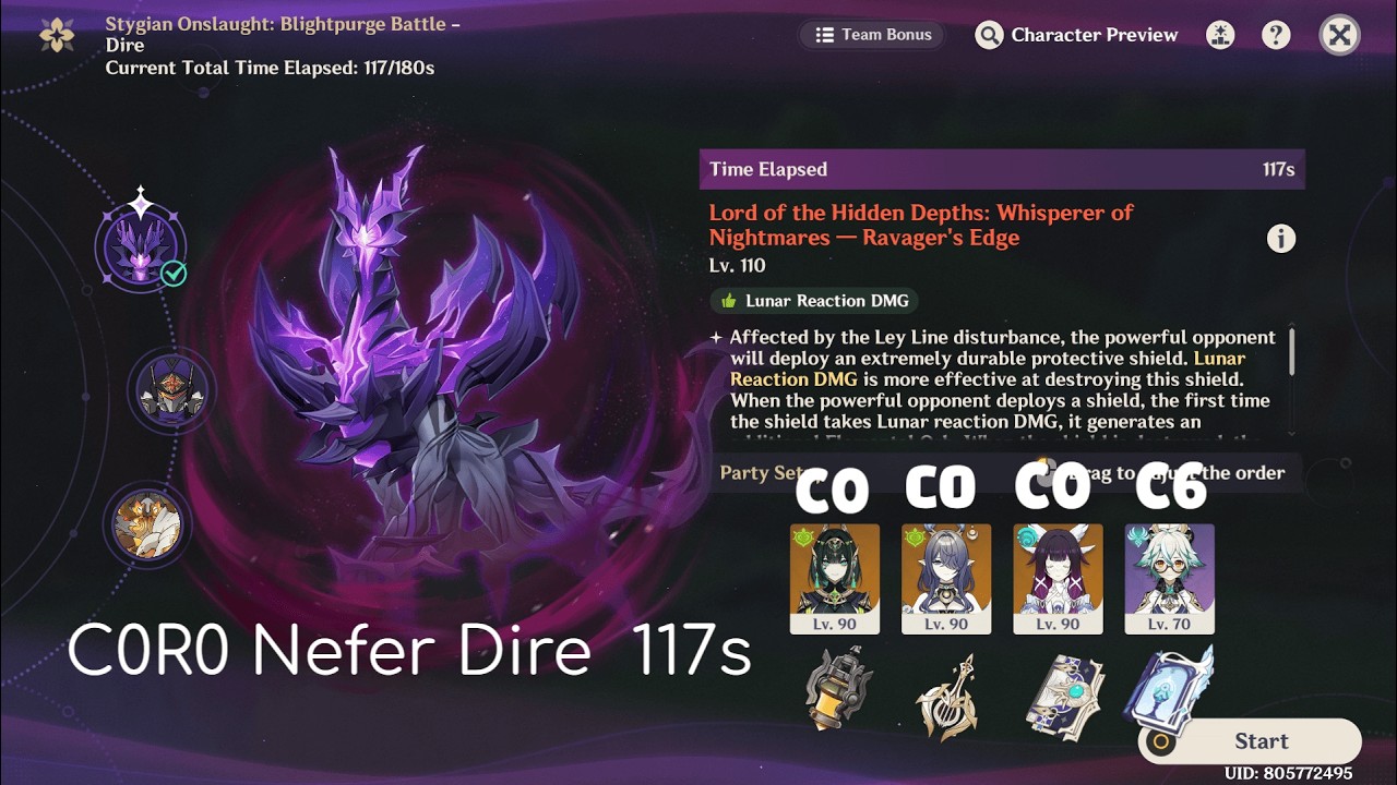 C0R0 Nefer 3 Cost DIre Abyss Dog 117s