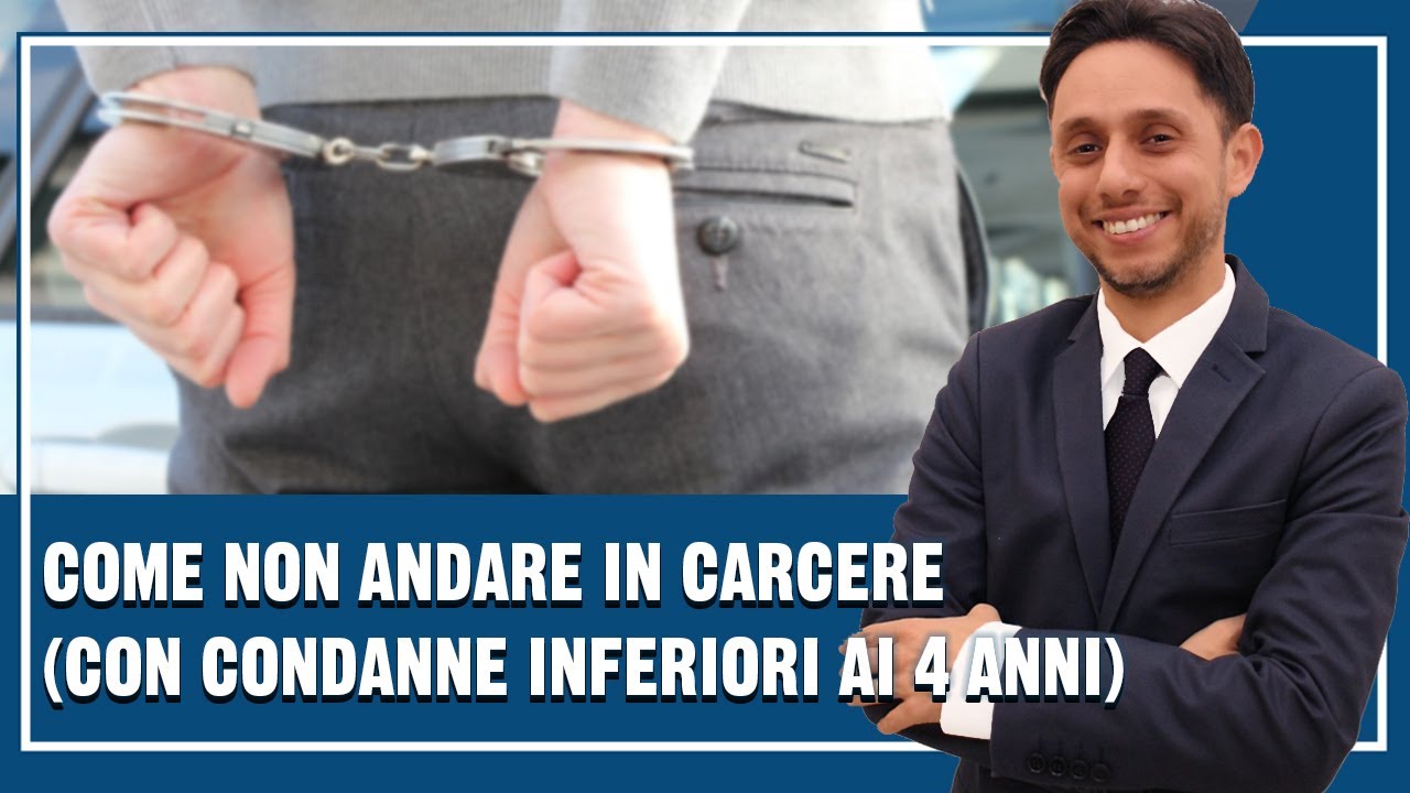 Come NON ANDARE in CARCERE (con condanne inferiori ai 4 anni)✔