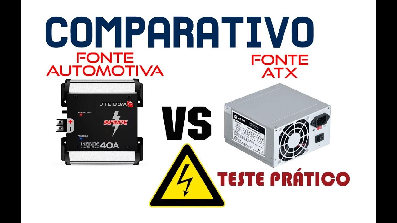 Fonte de Computador x Fonte Automotiva - As duas cumprem (quase) o mesmo papel!