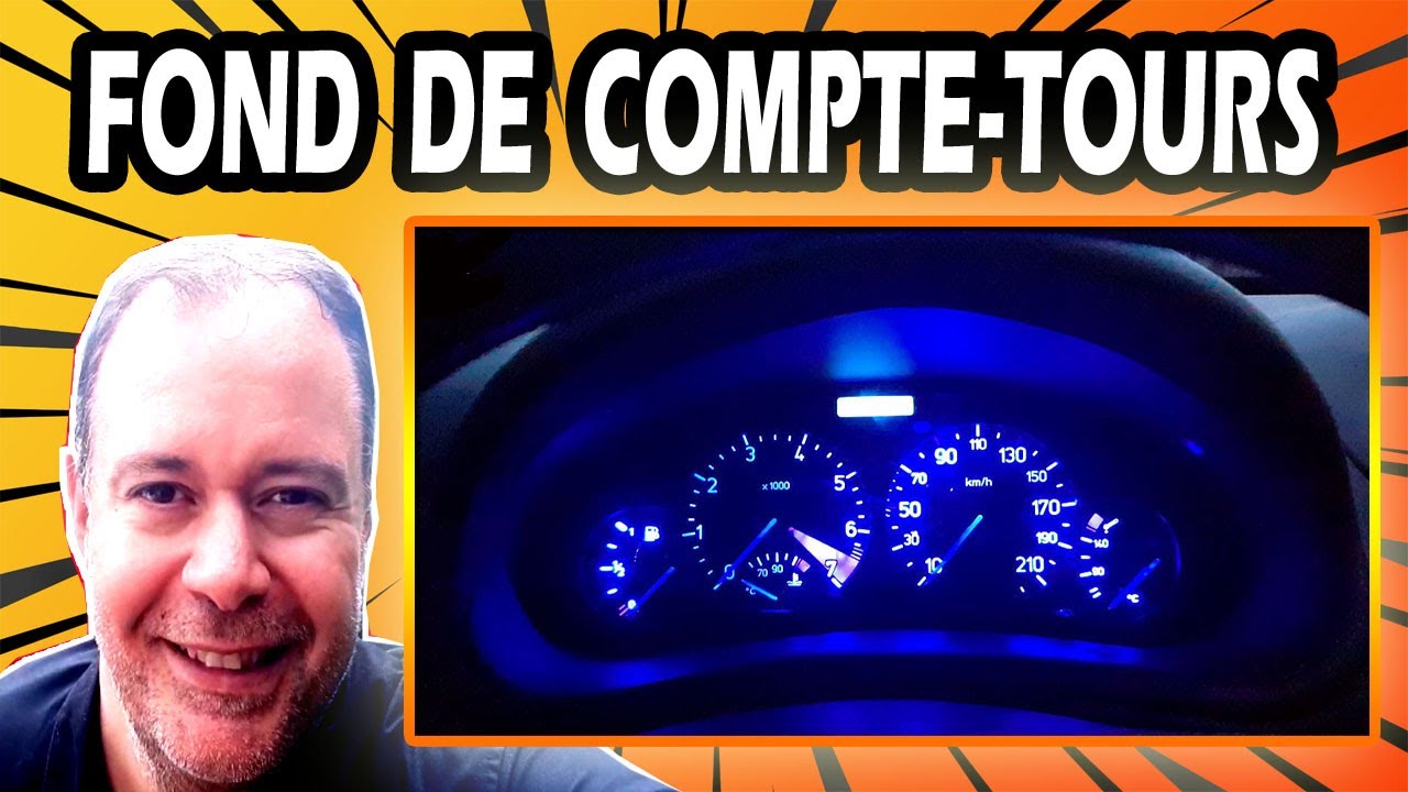 NOUVELLES LED ! POUR MES FONDS DE COMPTE-TOURS SUR MA 206CC (NON MUX)