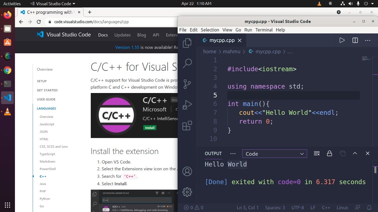 Как настроить Visual Studio Code для C/C++ в Ubuntu | Linux | C | C++ | GCC | G++ | CLANG | VSCODE
