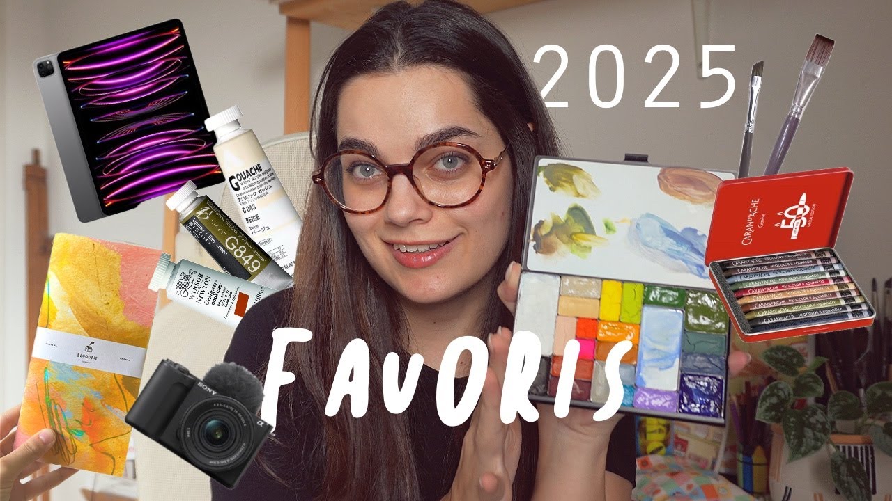 Tous mes FAVORIS de 2025 (Matériel d'art, caméra ,micro, artistes préférés...)