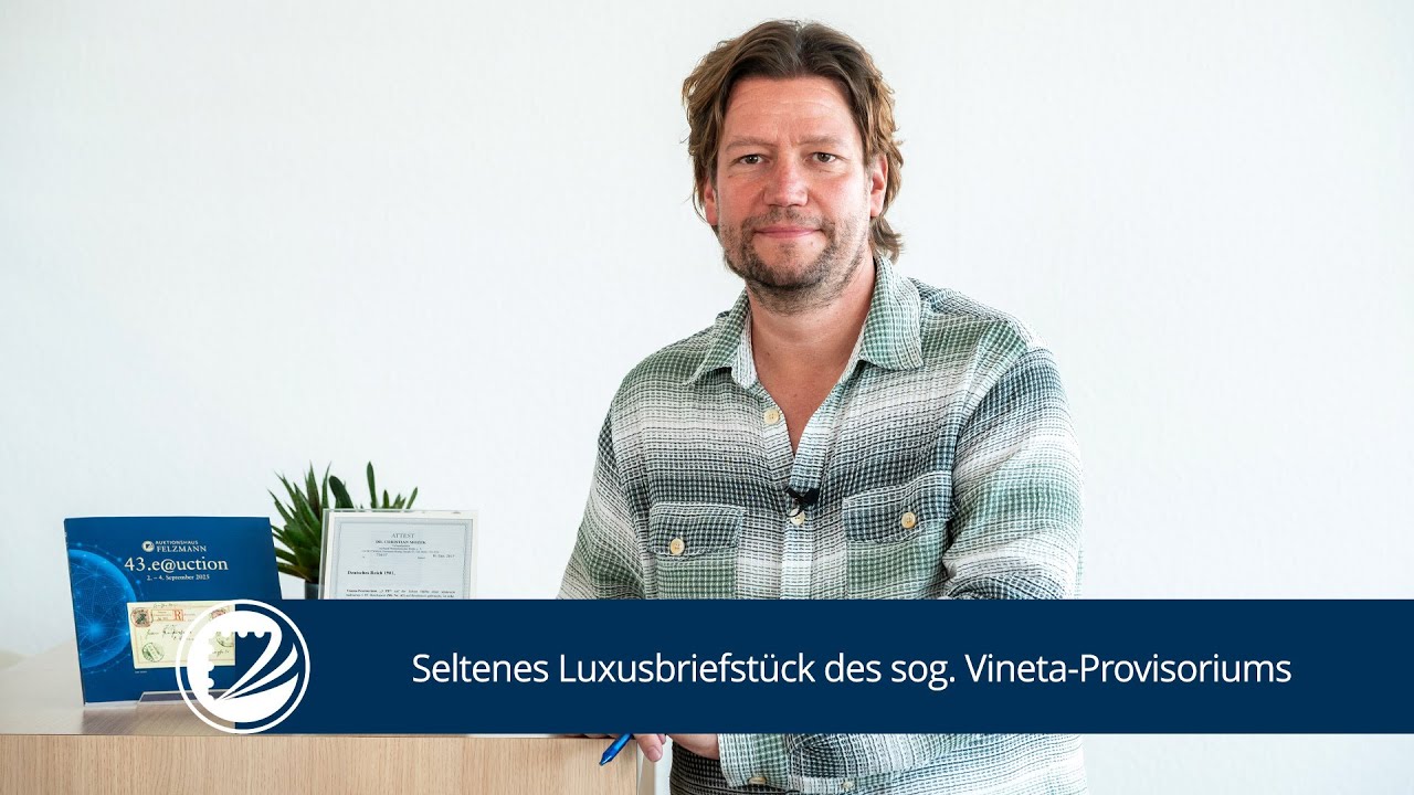 Seltenes Luxusbriefstück des sog. Vineta-Provisoriums