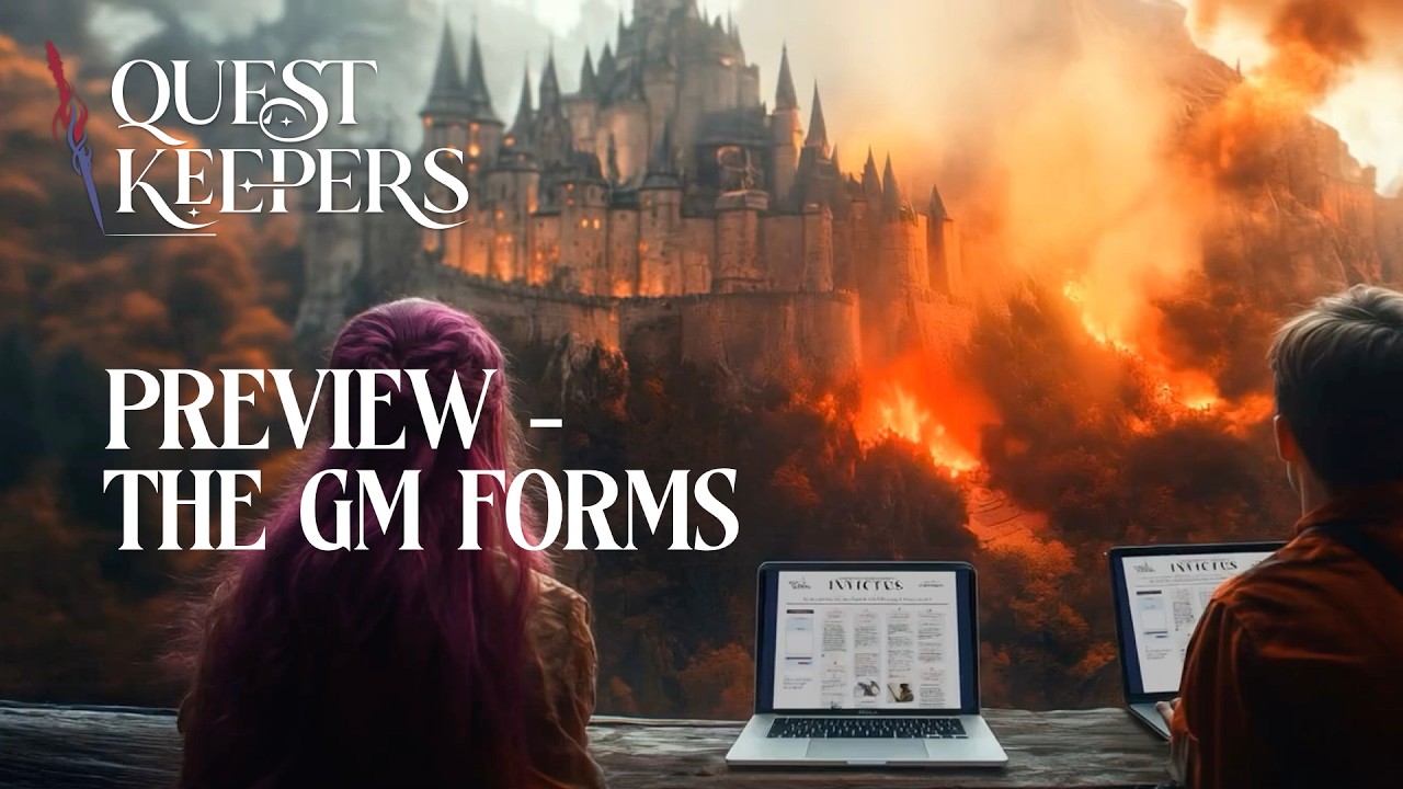 QuestKeepers Preview - The GM Note Form