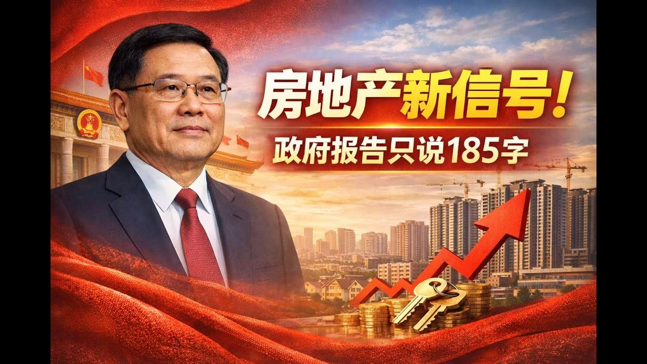 李强政府报告首次释放信号：中国房地产要变天了？