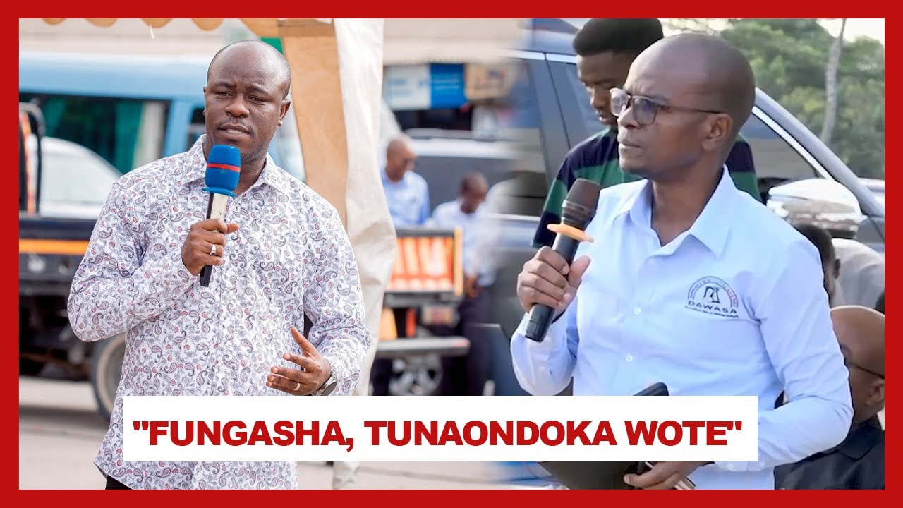 WAZIRI AWESO AMTUMBUA KIGOGO DAWASA HADHARANI/ 