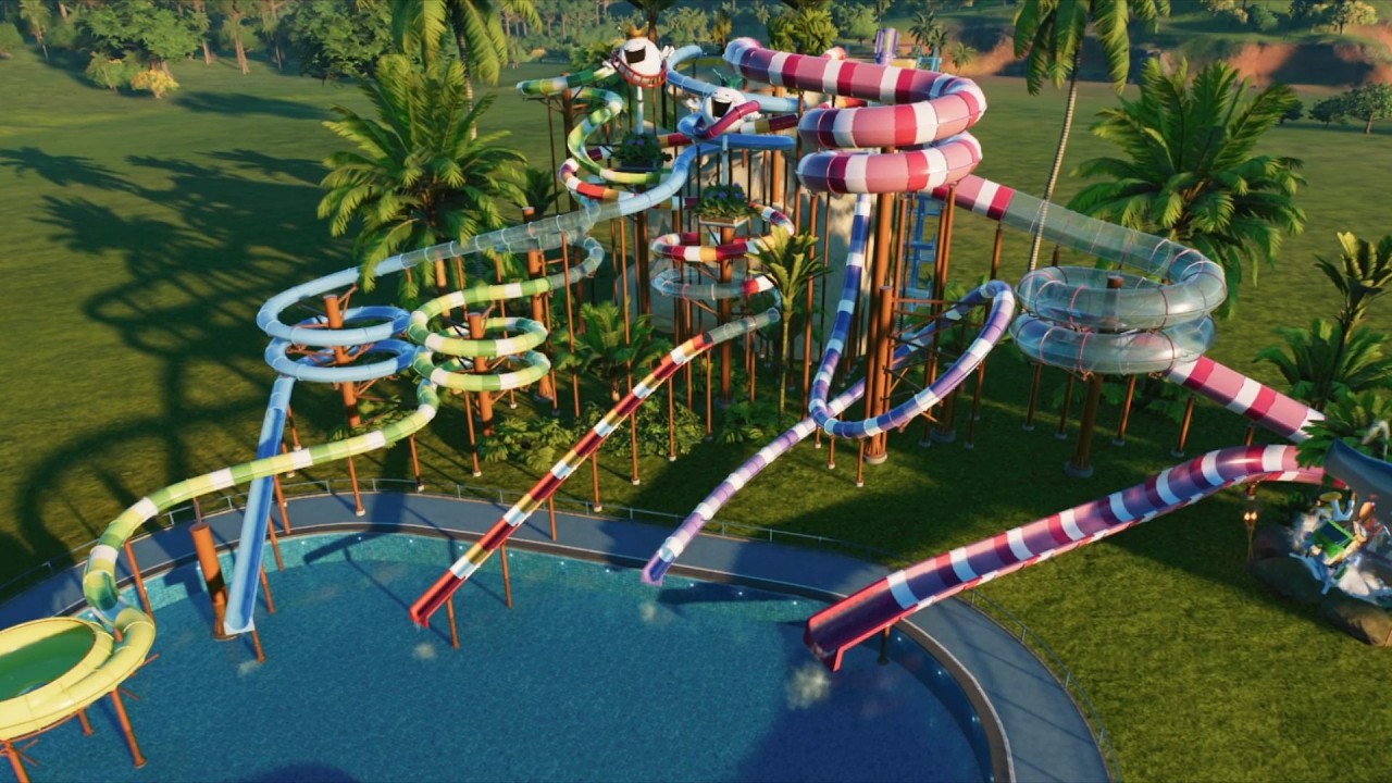 EPIC Waterslide Tower (All Onrides) | Planet Coaster 2 (made by Lyli0oo) [POV]