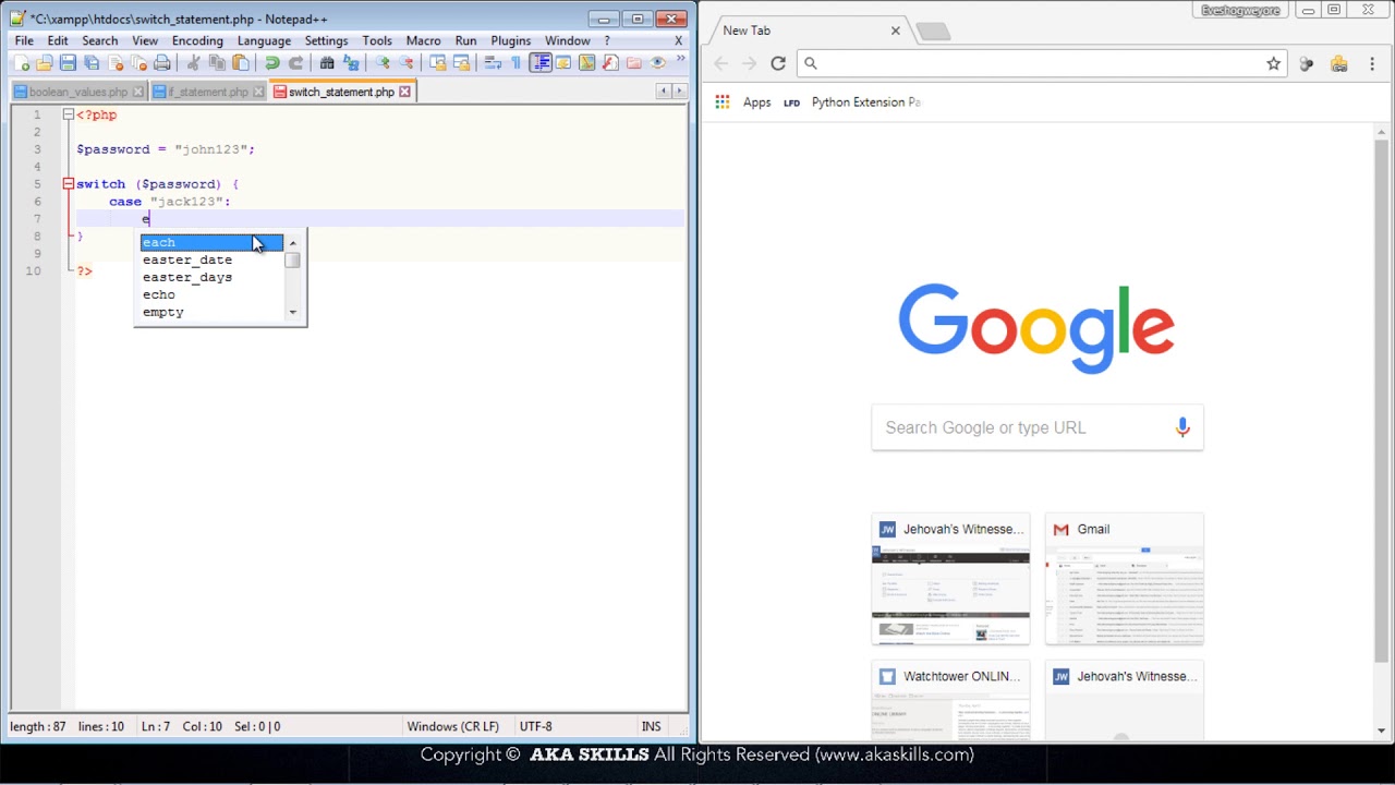 26  PHP Tutorial   SWITCH Statement in PHP