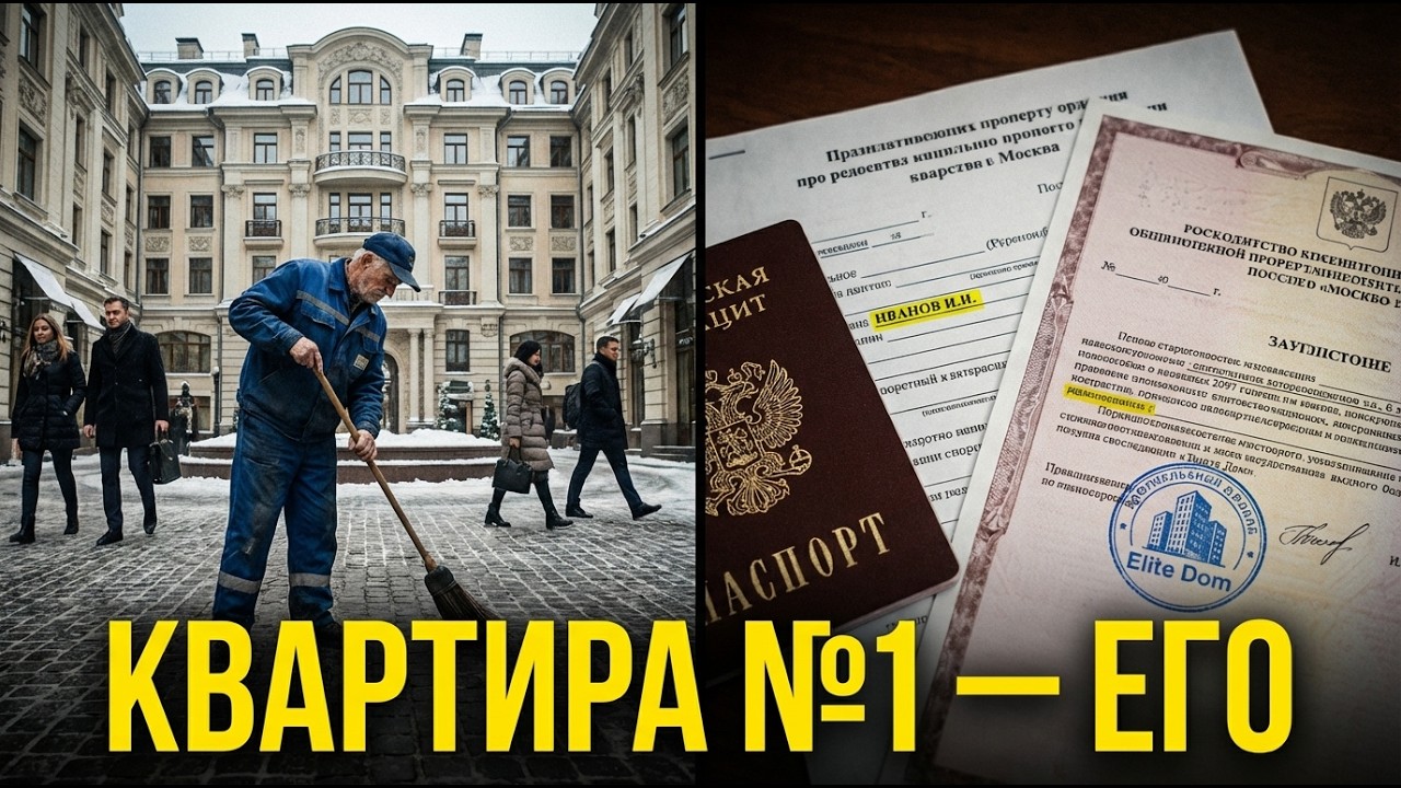Дворник 20 лет убирал двор элитного дома. Когда он умер — жильцы узнали, что квартира №1...