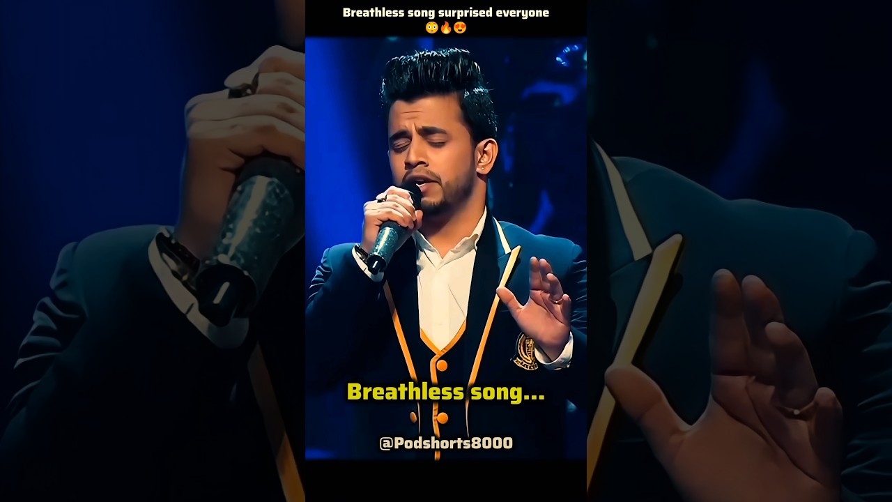 Breathless song shocked everyone 😳🔥👀 || #indianidol #singer #trending #ytshorts