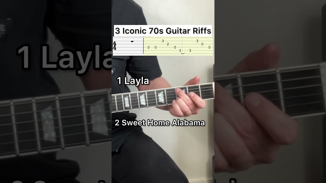 3 &lsquo;70s Iconic Guitar Intros + Tabs #guitartabs #guitarsheetmusic #guitarcover #easyguitartabs
