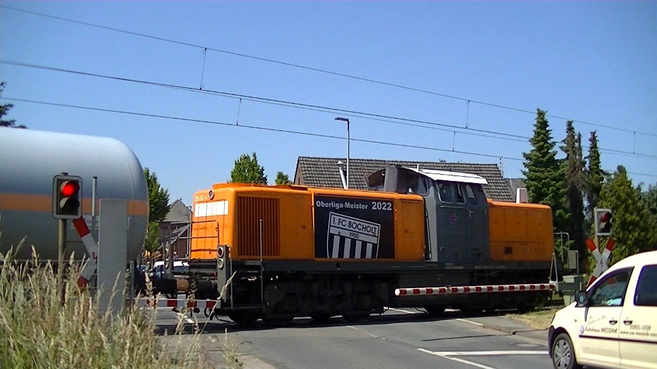 Bahnübergang Millingen (Rees) // German Railroad crossing // Duitse Spoorwegovergang