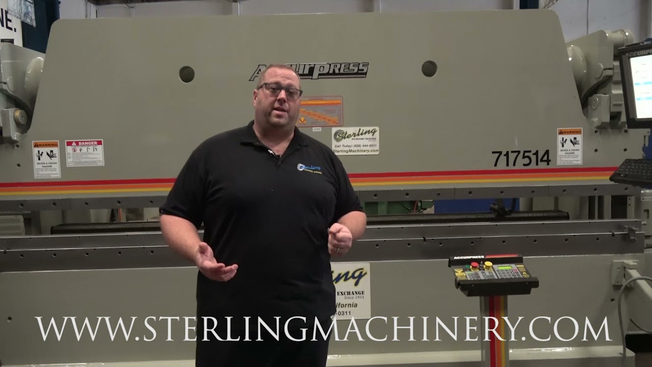 175 Ton x 14' Used Accurpress CNC Hydraulic Press Brake , Mdl. 717514, A6386