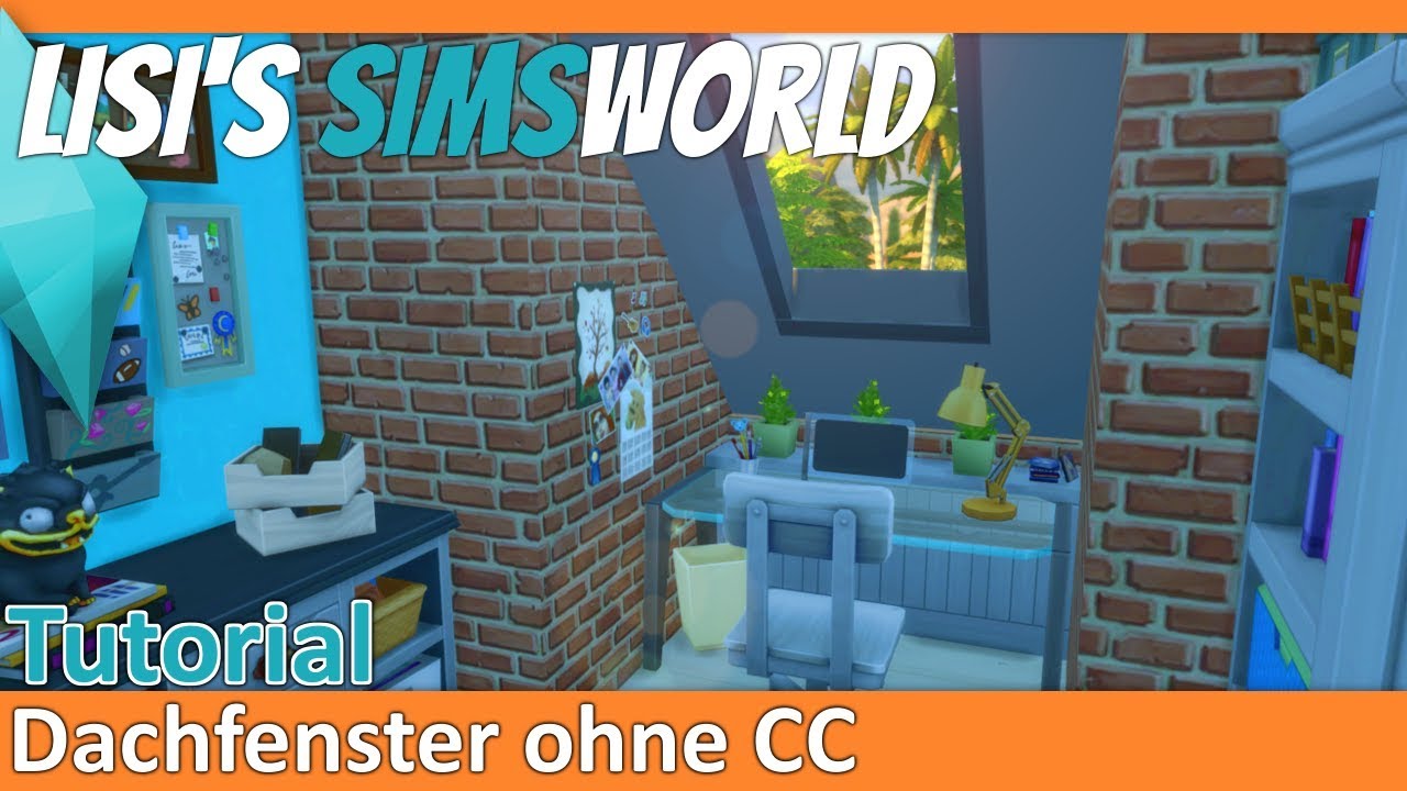 Sims 4 - Dachfenster (skylights) ohne CCs - Tutorial