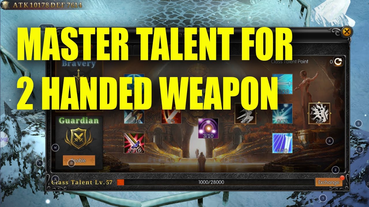 MASTER TALENT FOR 2 HANDED WEAPON - MU MONARCH