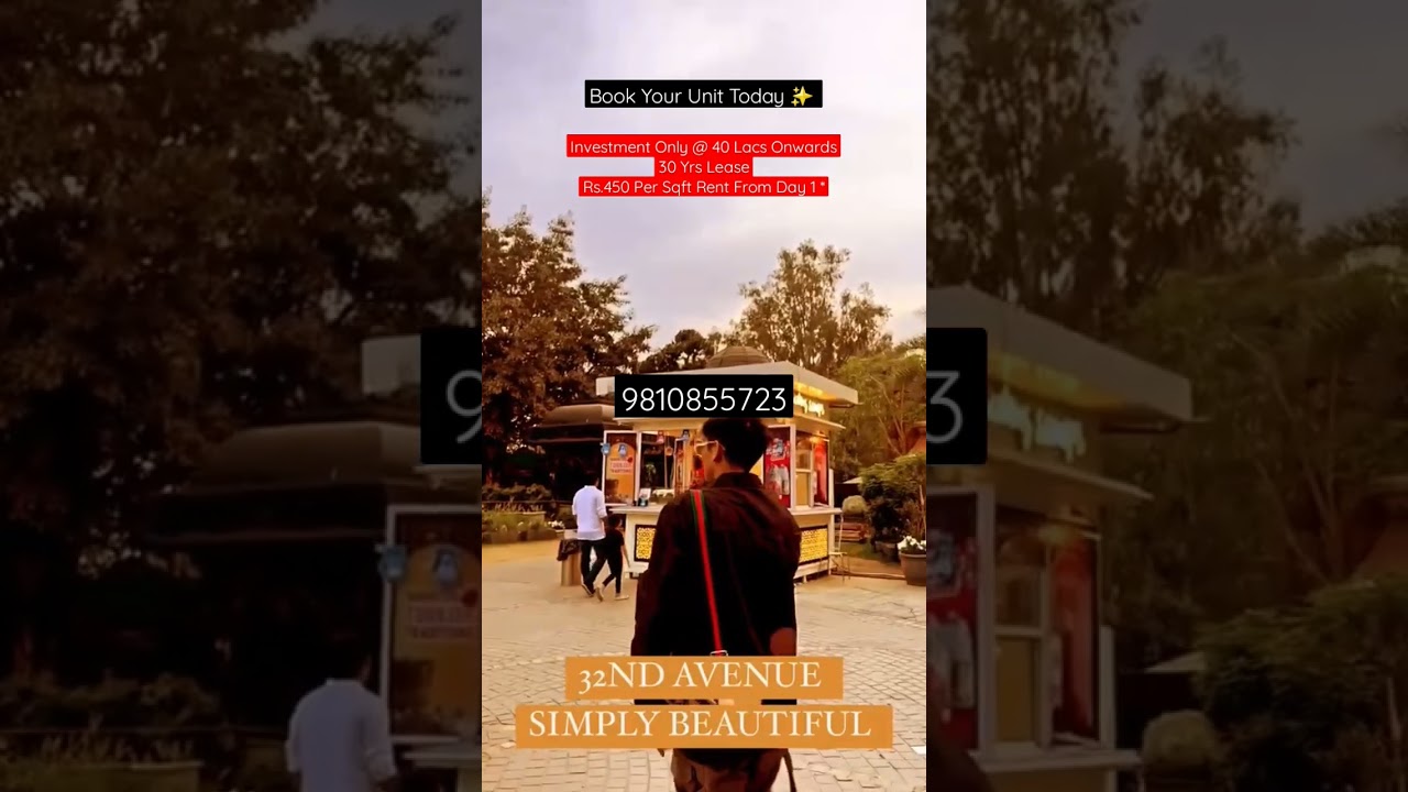 32nd Milestone NH-8 Gurgaon Pre Rented Retail Outlets 9810855723 #raisinahillsrealtor #32ndavenue