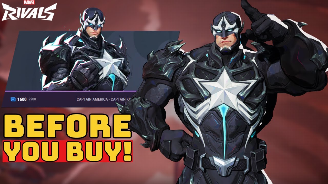 Captain America Captain Klyntar Skin Showcase - Marvel Rivals