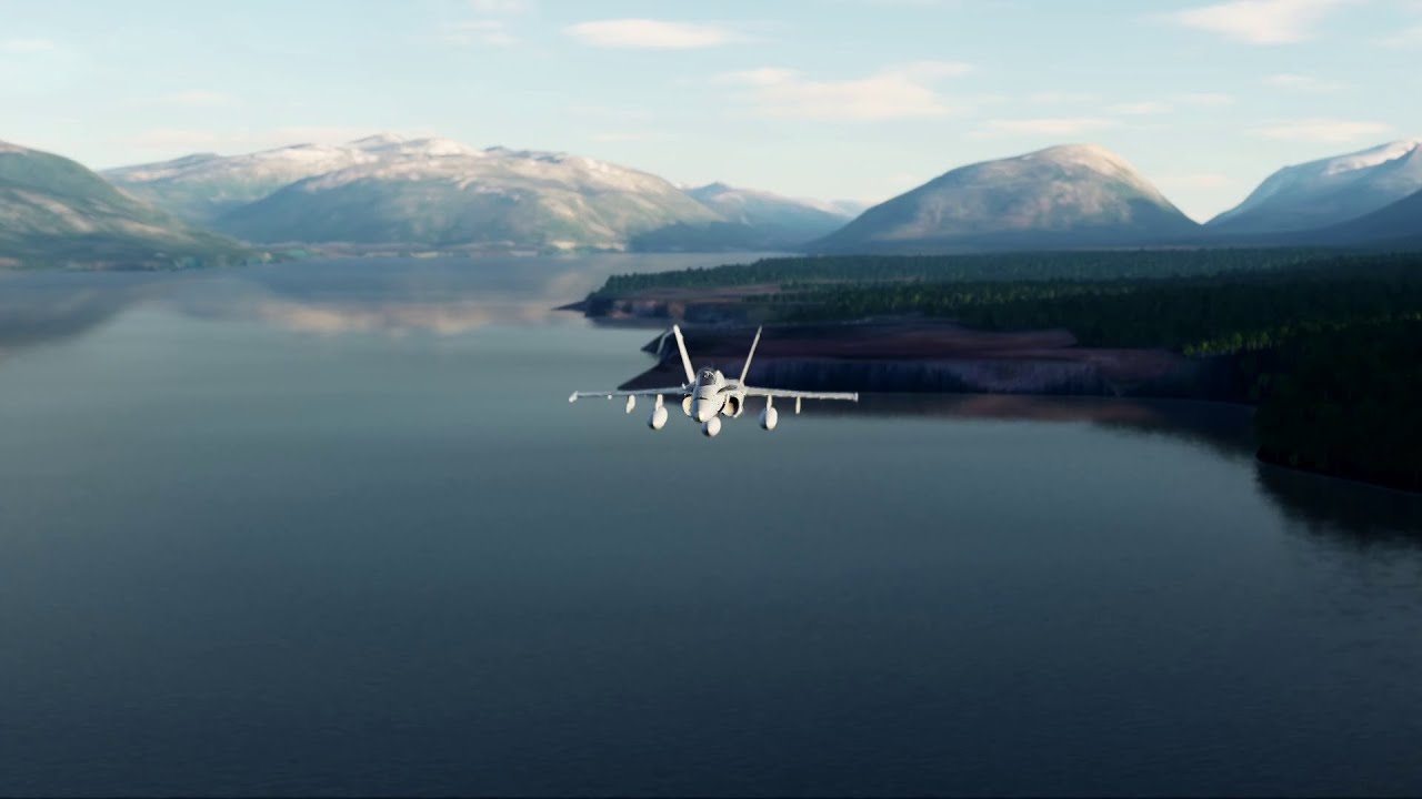 Touring the South Atlantic Map: Ushuaia Airport through the Fjords in the FA-18. #DCS #SouthAtlantic