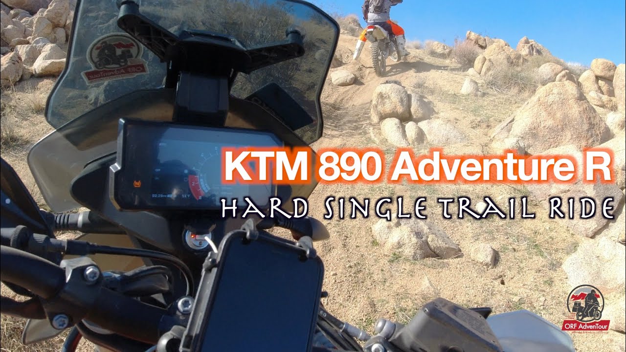 KTM 890 Adventure R / Hard Single Trail Ride