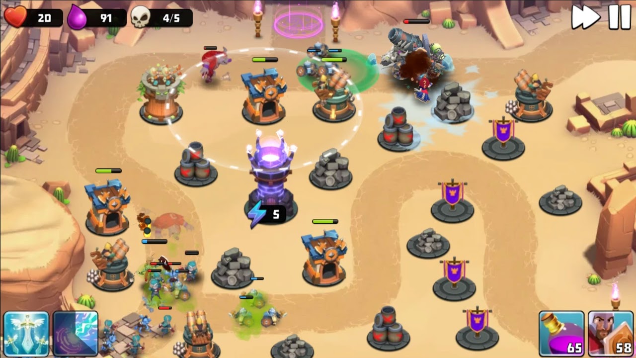 Castle Creeps TD - Chapter 36 Level 141 Knight Moves - 3 Stars (Without Sentinel)