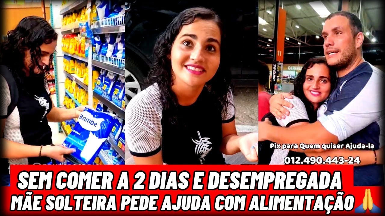 Sem Comer a 2 Dias e Desempregada, Mãe Solteira Pede Ajuda com Alimentação 💔🥺