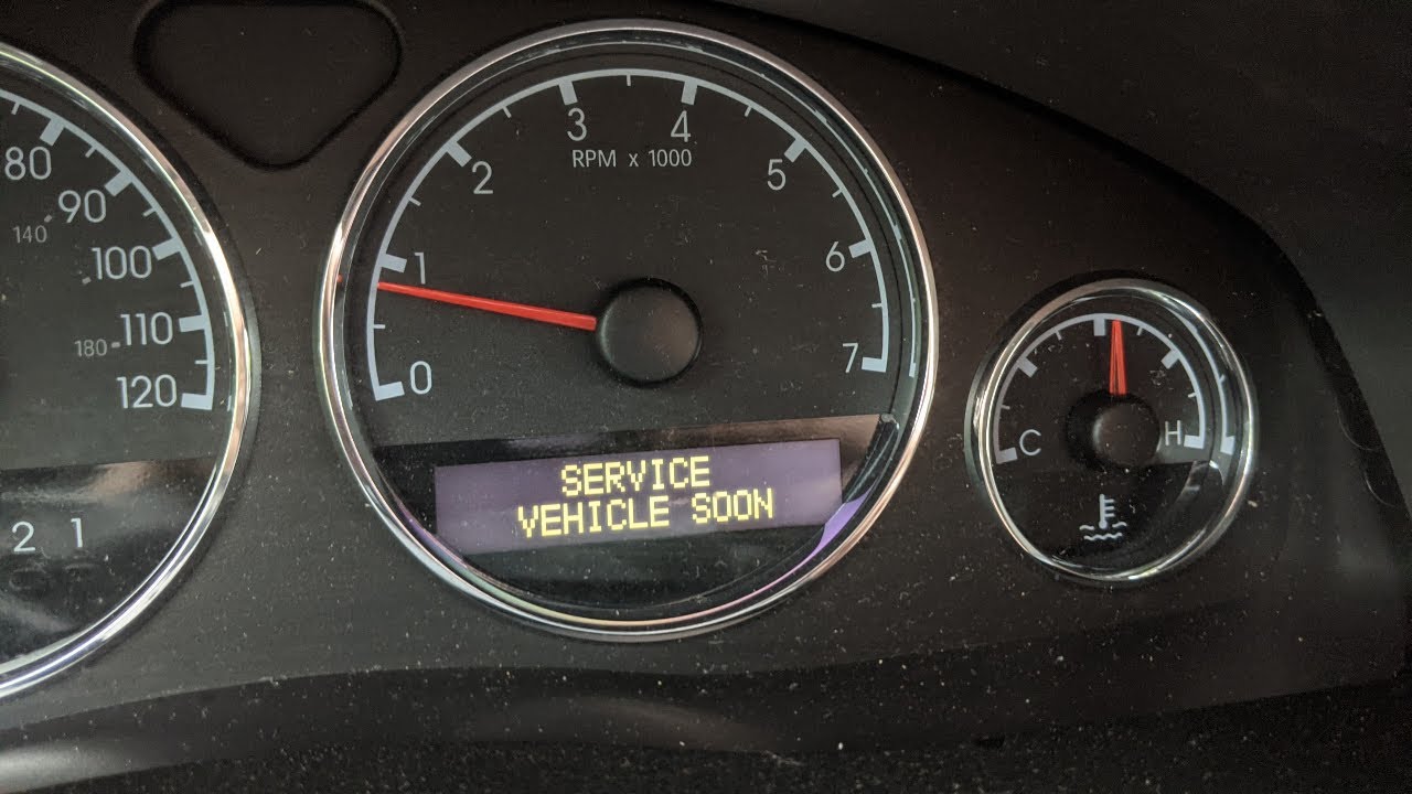 How to fix B1390 DTC Service Vehicle Soon on a 2006 Chevy Uplander warning message trouble code