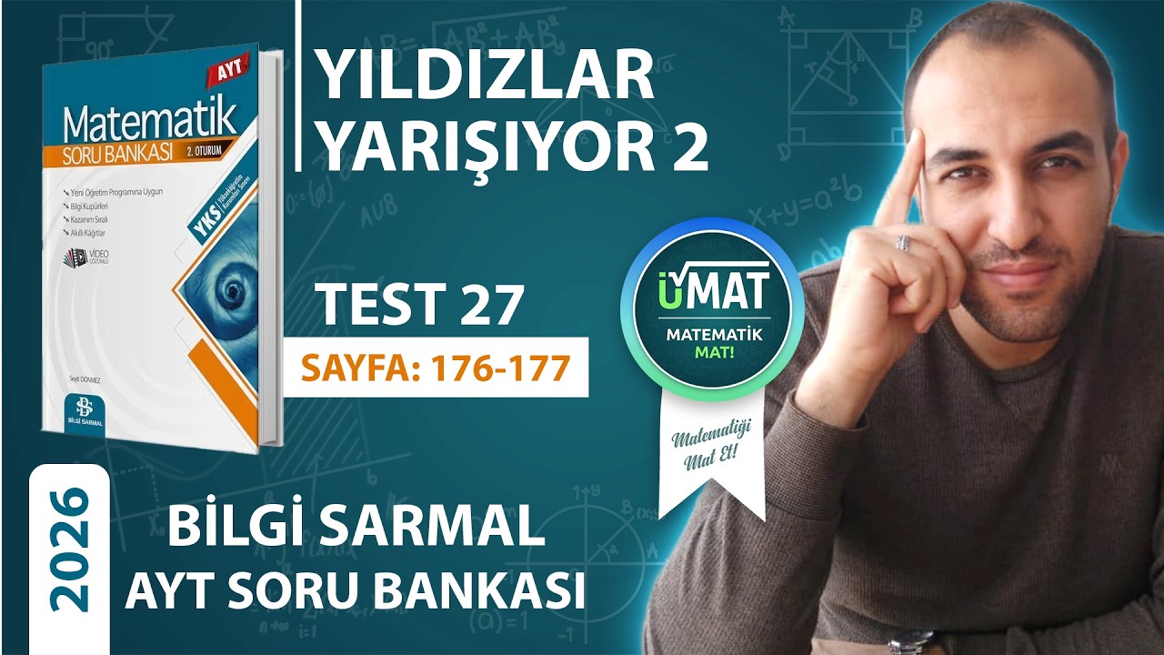 2026 BİLGİ SARMAL AYT MATEMATİK TEST 27 TRİGONOMETRİ YILDIZLAR YARIŞIYOR 2(ÖSYM TARZI)