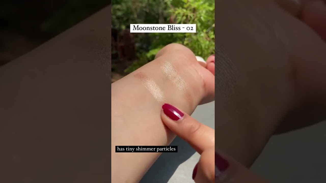 Insight Highlighter Swatches - Shades Moonstone Bliss & Cosmic Power