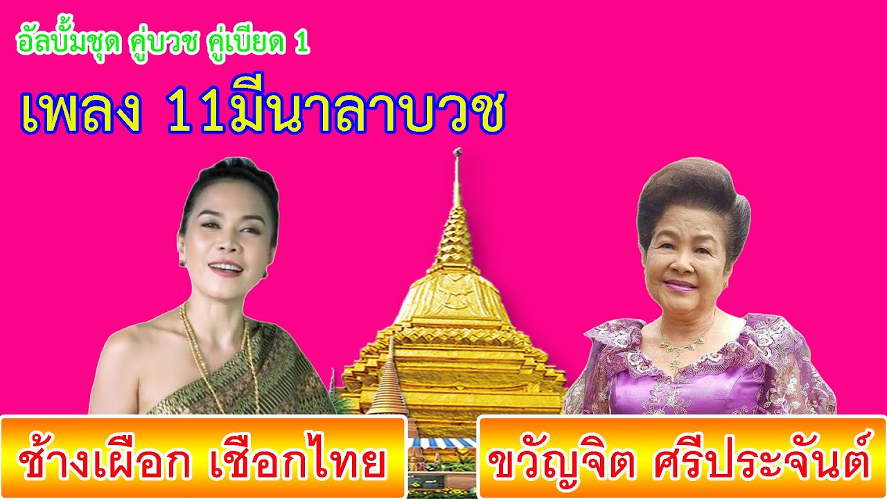 11มีนาลาบวช - ขวัญจิต ศรีประจันต์,ช้างเผือก เชือกไทย【MUSIC VIDEO】