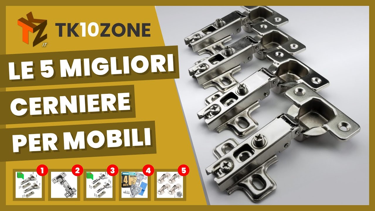 Le 5 migliori cerniere per mobili