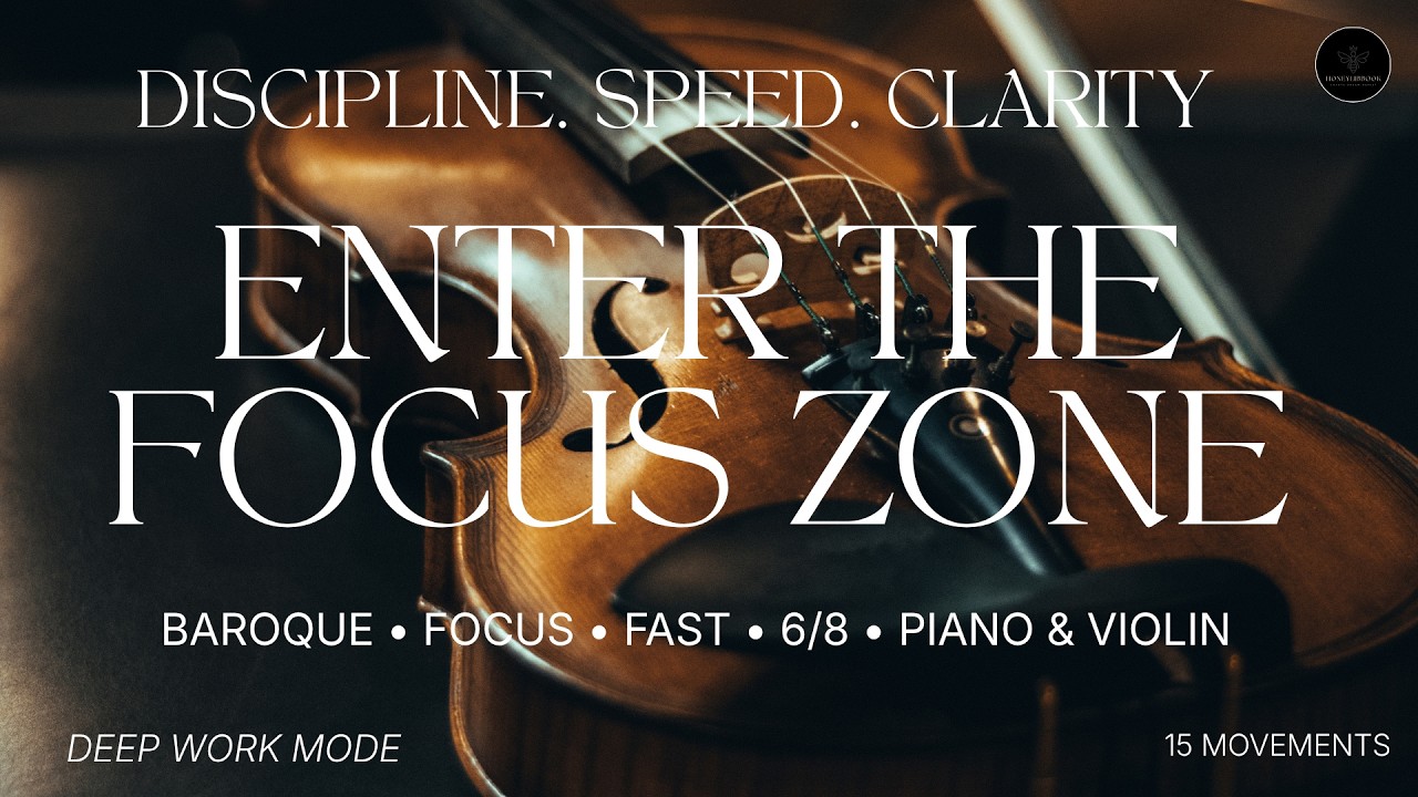 Baroque for Deep Focus | Fast piano & violin suite for intense study and concentration #BaroqueFocus
