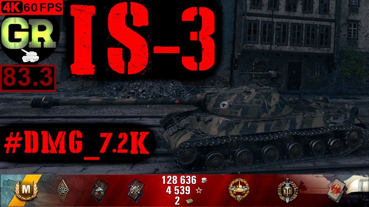 83_World of Tanks IS-3 WoT Replay - 7 Kills 7.2K DMG(Patch 1.4.0)