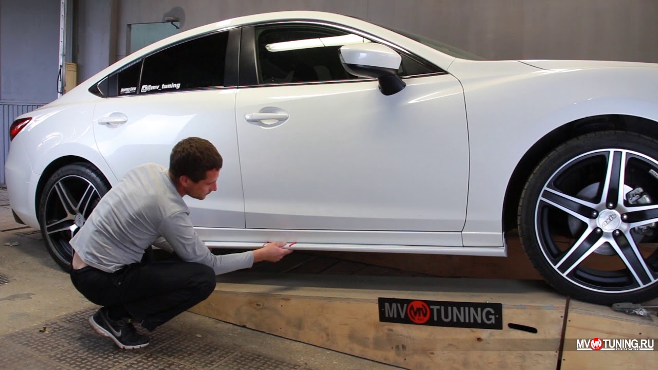 Боковые сплиттеры (пороги) производства MV-TUNING для Mazda 6 GJ / Sideskirts by MV-TUNING