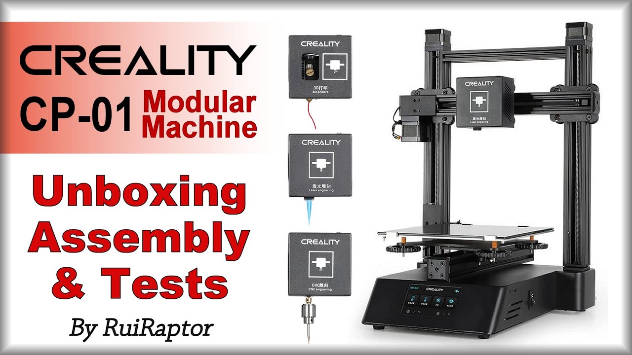 CREALITY CP-01 3 in 1 (3DPrinter + CNC + Laser) - Assembly & Review
