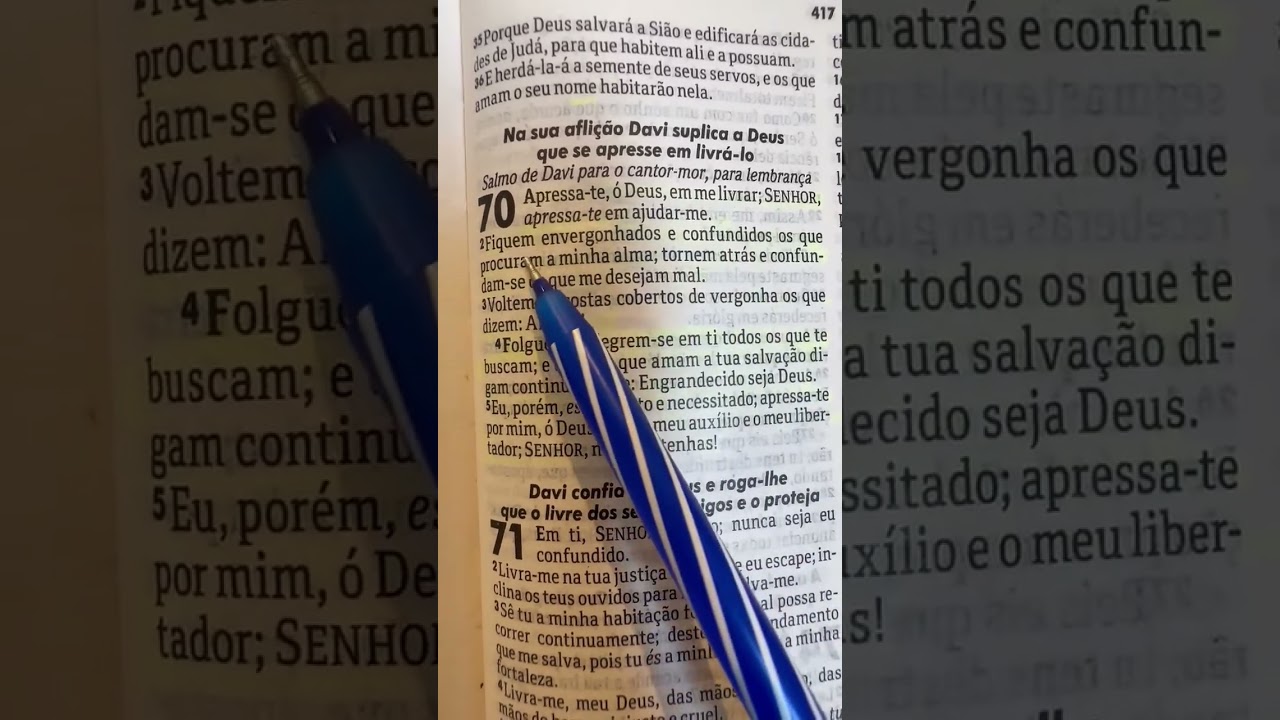 Oração do salmo 70 