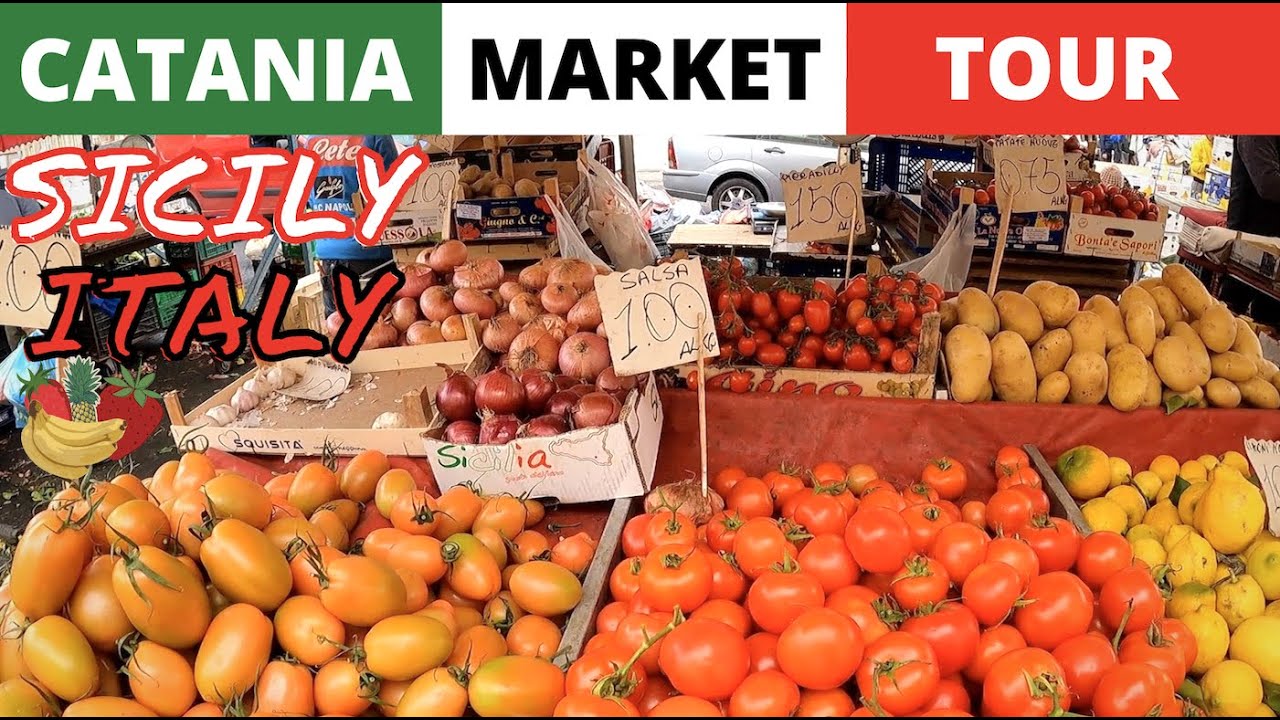CATANIA MARKET | SICILY, ITALY | PIAZZA CARLO ALBERTO | VIRTUAL TOUR (4K)
