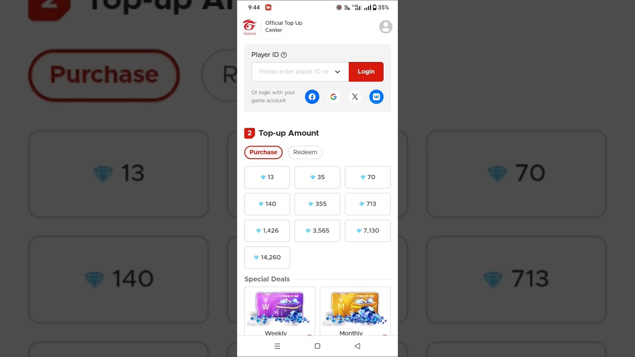 How to free fire top up easpaisa or jazzcash new website