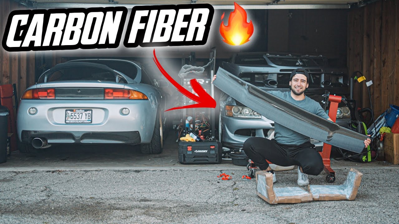 TAKING DELIVERY Of My Mitsubishi ECLIPSE & 3000GT CARBON FIBER Parts! 