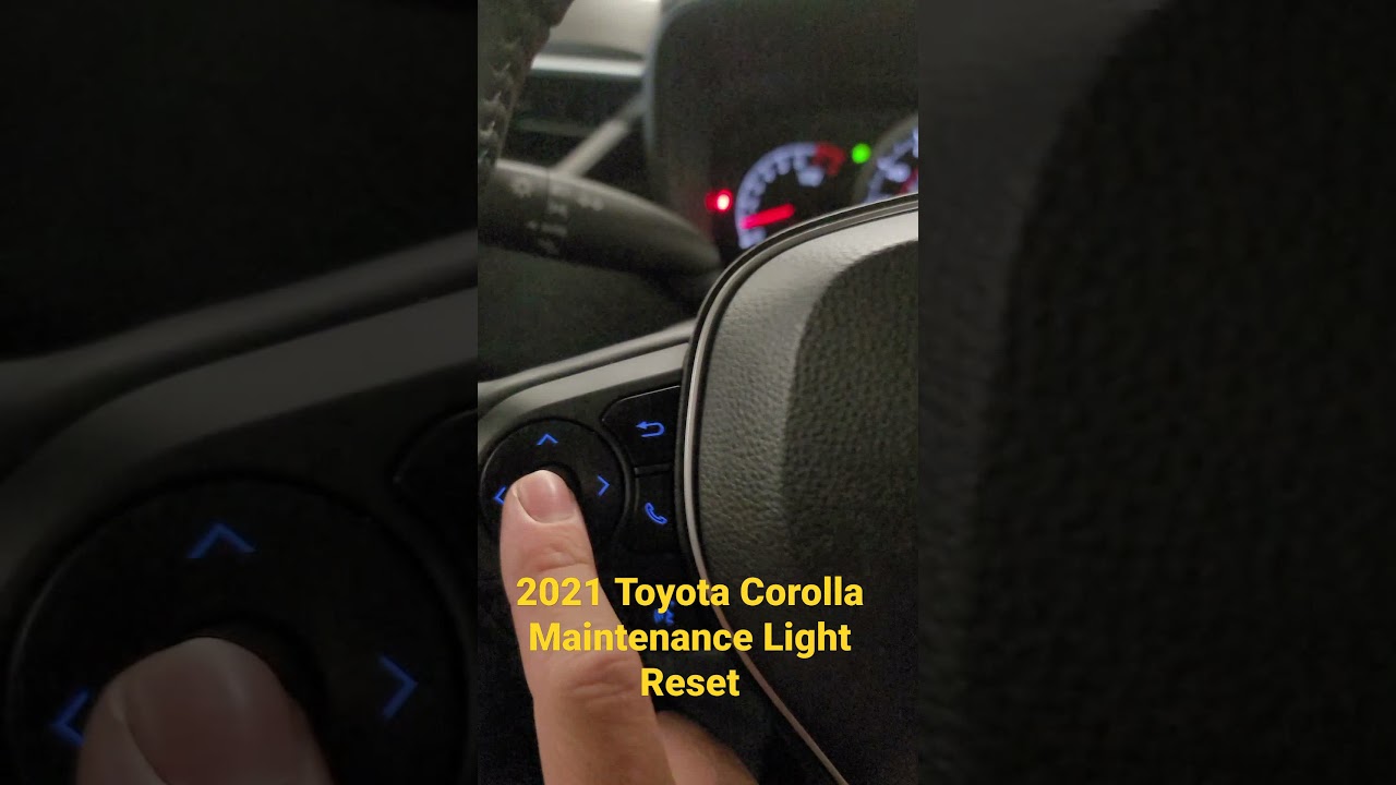 2021 Toyota Corolla Maintenance Light Reset. Oil change procedure