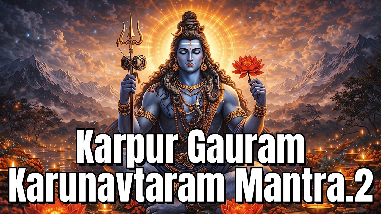Karpur Gauram | Morning Shiv Mantra | Start Your Day with Mahadev Blessings  🕉️🕉️🕉️
