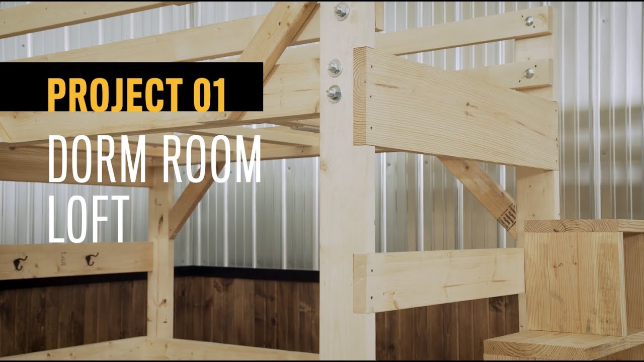 How to Build a Dorm Room Loft | Bozek Builds Project 01
