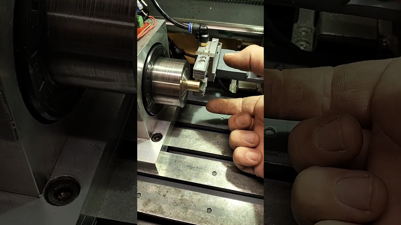 Auto DIY 5C Collet Chuck with SMC5-5 CNC controller, test 1 of Bar Puller 
