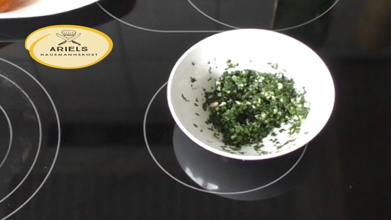 Gremolata eine Petersilie-Knoblauch-Lemon Mischung der lombardischen Küche, Hausmannskost,